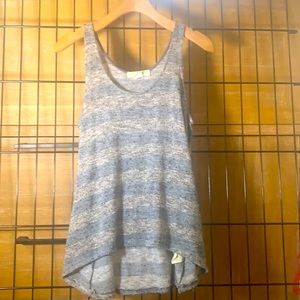 Staring at Stars Metallic Knit High/Low Draped Tank